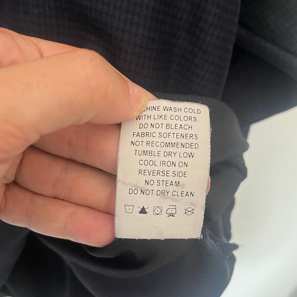 Zero Restriction GolfMicrosuede Mens Jacket Sz 2XL Preppy Quarter Snap  Checked - Picture 11 of 15